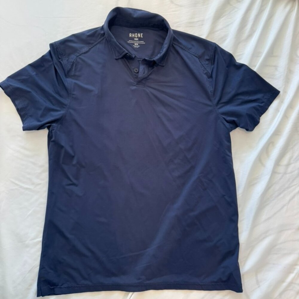 Rhone Commuter Polo – Navy Blue – Men’s Medium – Performance